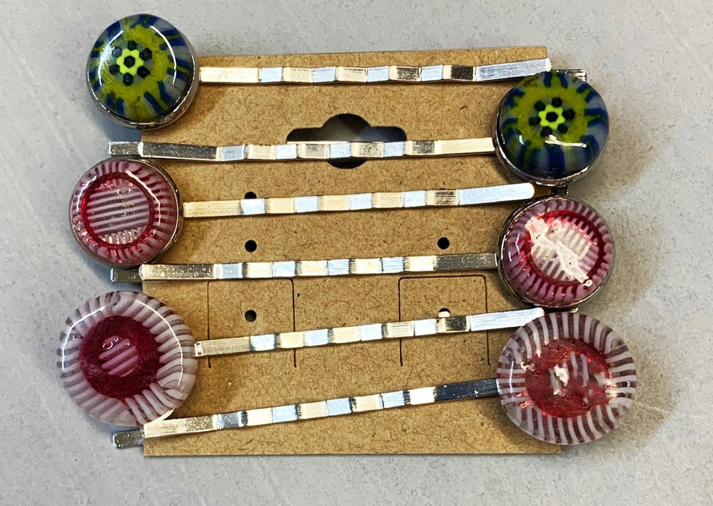 Fused Glass Bobby Pins - Powerglassworks