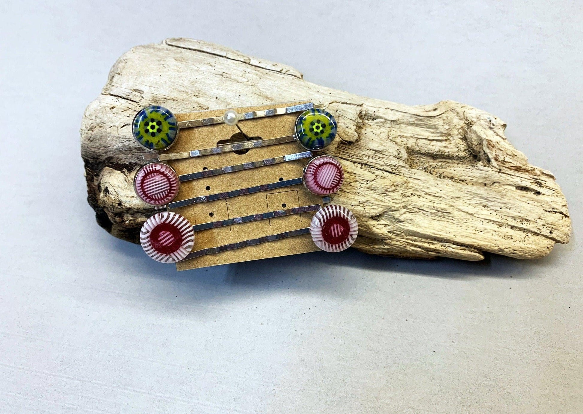 Fused Glass Bobby Pins - Powerglassworks