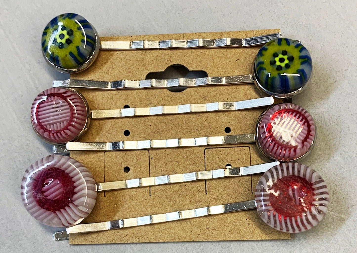 Fused Glass Bobby Pins - Powerglassworks